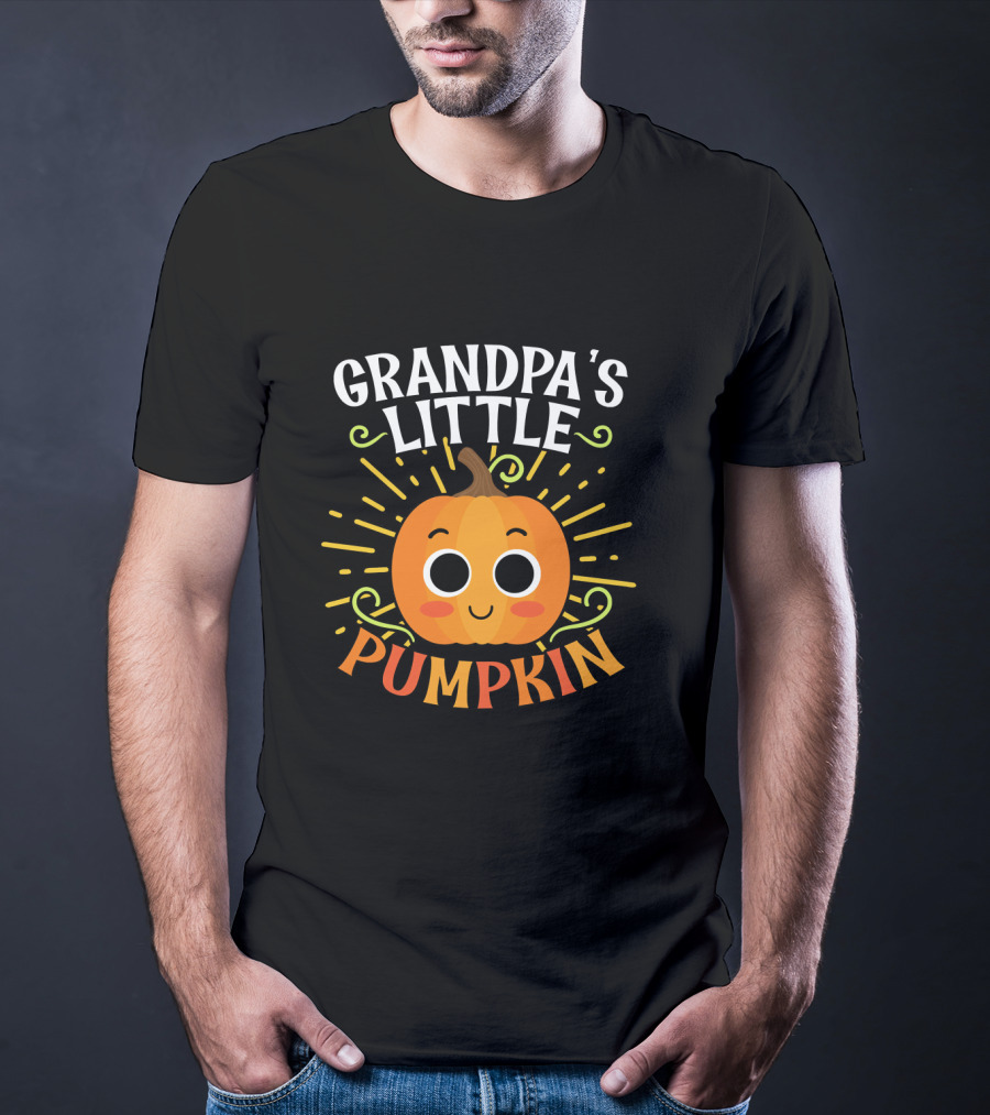 Grandpa's Little Pumpkin Halloween T-Shirt