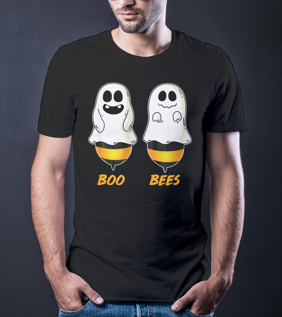 Boo Bees Ghost Halloween Pun T-Shirt
