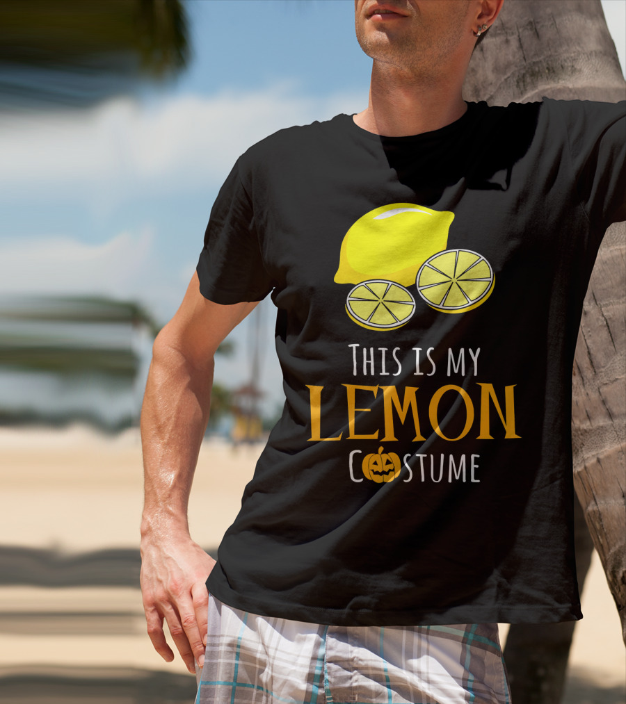 This Is My Lemon Costume With Halloween Pumpkin Family T-Shirt