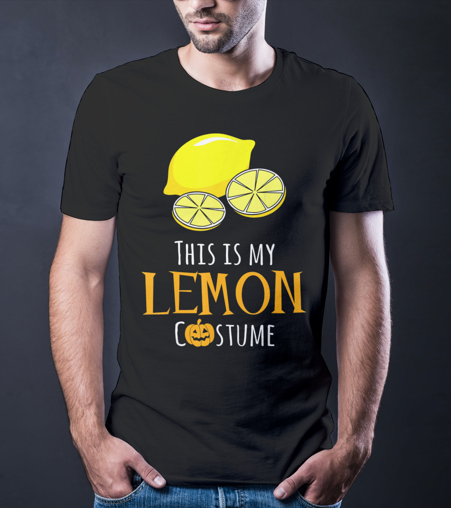 This Is My Lemon Costume With Halloween Pumpkin Family T-Shirt
