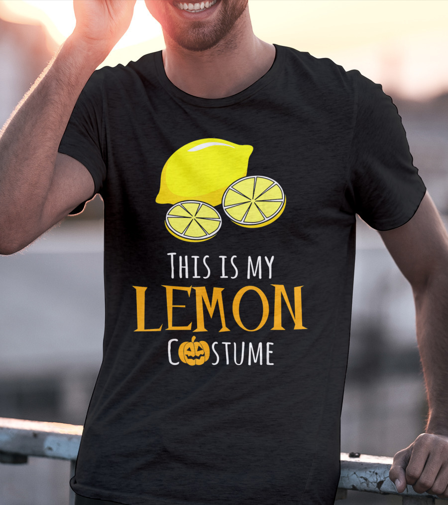 This Is My Lemon Costume With Halloween Pumpkin Family T-Shirt