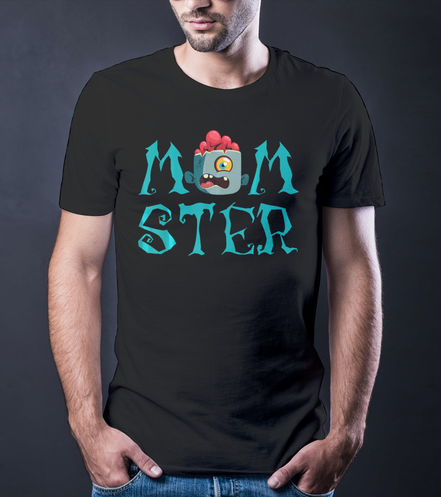 Momster Funny Halloween Shirt With Zombie Monster T-Shirt