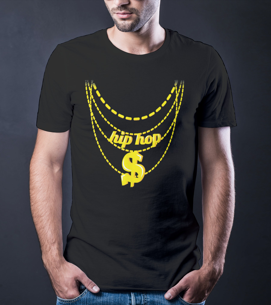 Hip Hop Dollar Sign Chains Costume Halloween T-Shirt