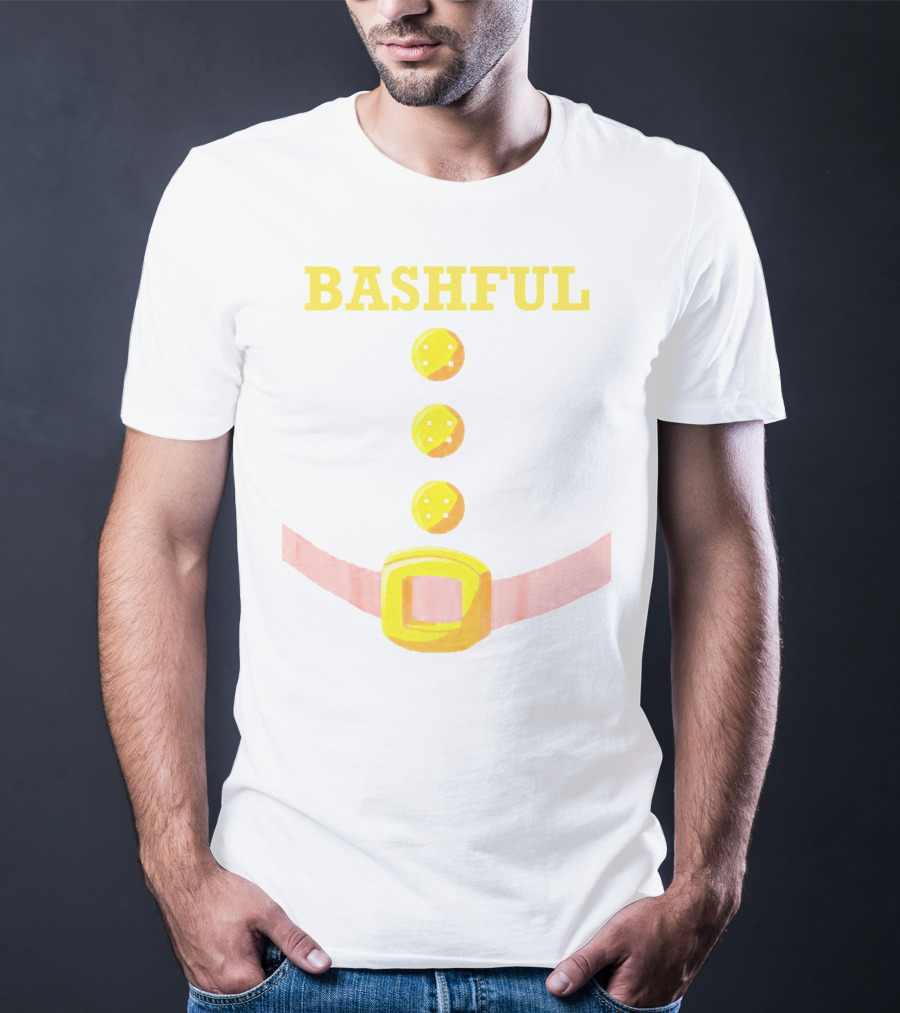 Bashful Dwarf Costume Belt Buckle Buttons Funny Idea T-Shirt