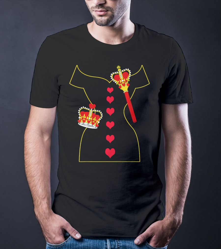 Heart Dress Queen Crown Scepter T-Shirt