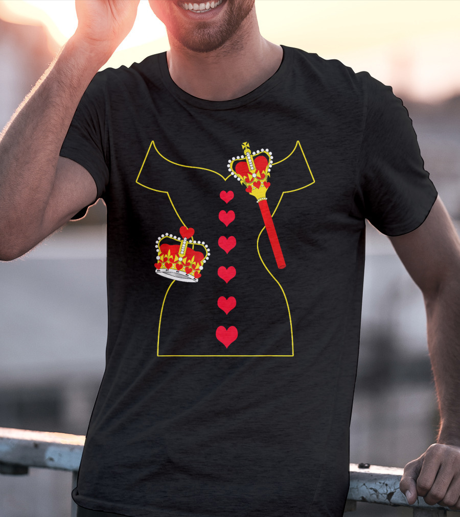 Heart Dress Queen Crown Scepter T-Shirt
