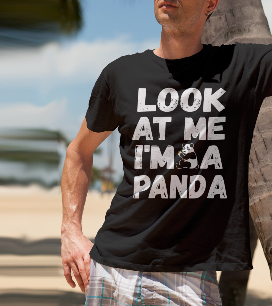 Look At Me I'm A Panda Holding Candy Halloween Co T-Shirt