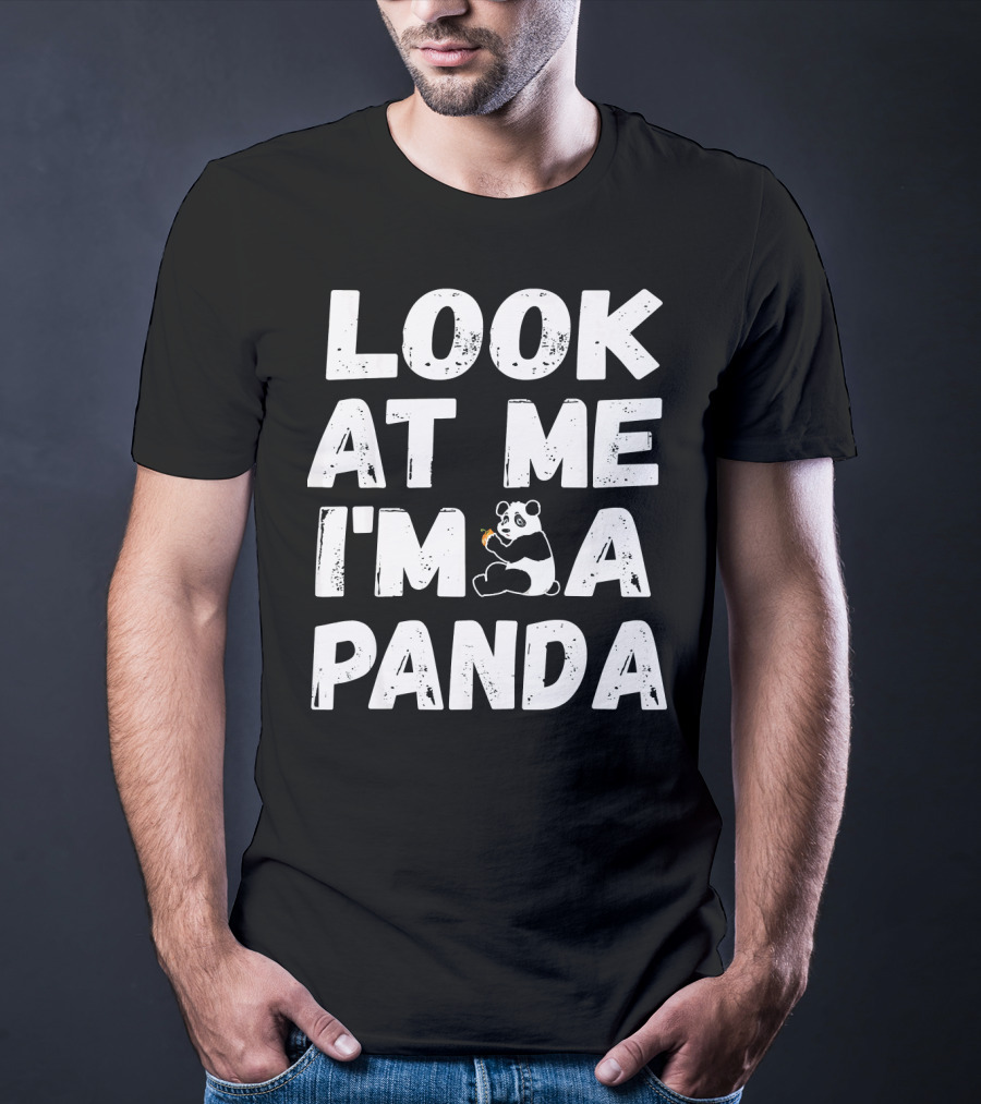 Look At Me I'm A Panda Holding Candy Halloween Co T-Shirt