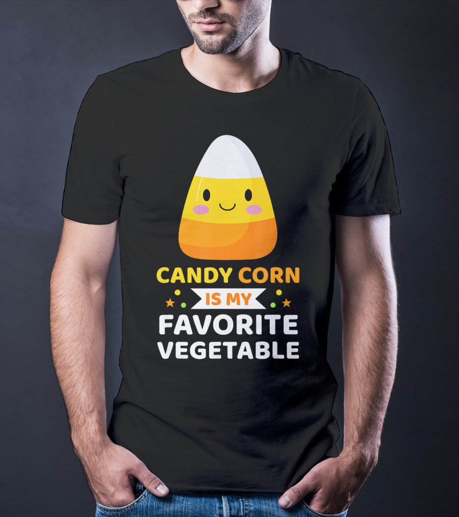 Candy Corn Is My Favorite Vegetable Sarc Halloween Humor T-Shirt