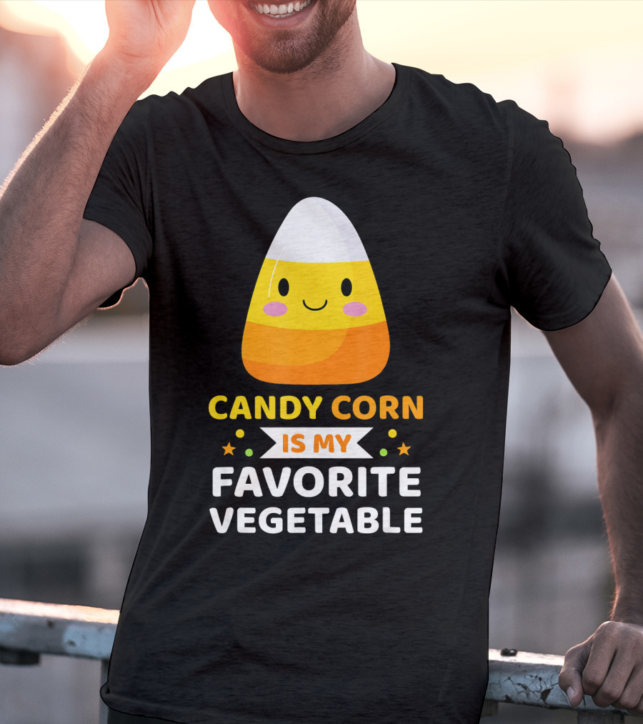 Candy Corn Is My Favorite Vegetable Sarc Halloween Humor T-Shirt