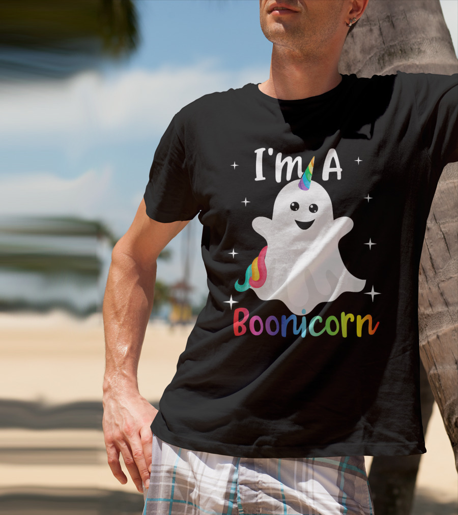 I'm A Boonicorn Cute Halloween Funny Unicorn Ghost T-Shirt