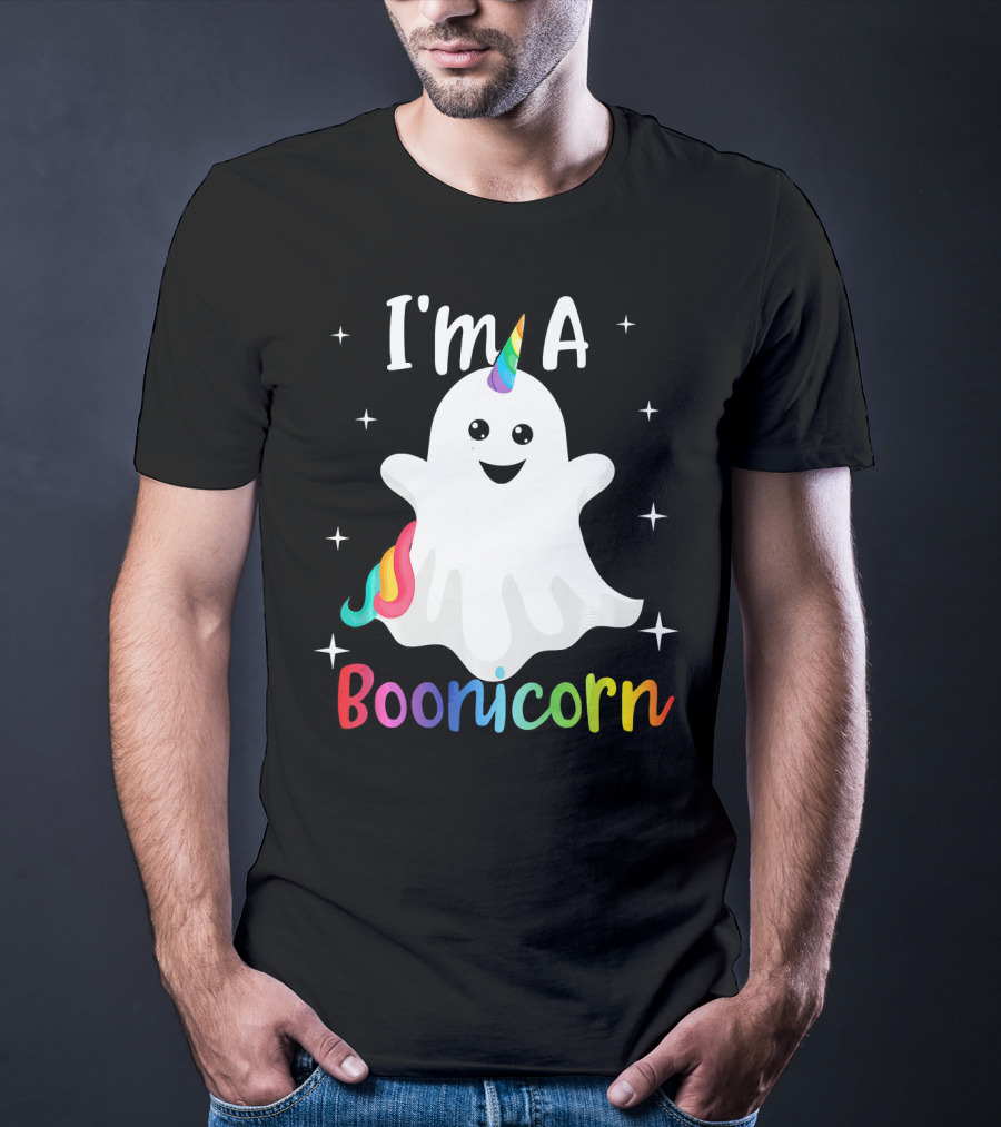 I'm A Boonicorn Cute Halloween Funny Unicorn Ghost T-Shirt
