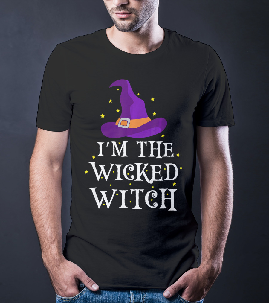 I'm The Wicked Witch Purple Hat Stars T-Shirt