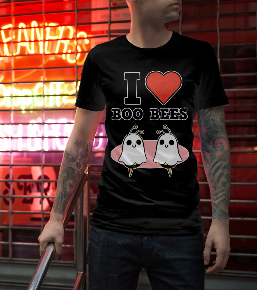 I Love Boo Bees Halloween T-Shirt