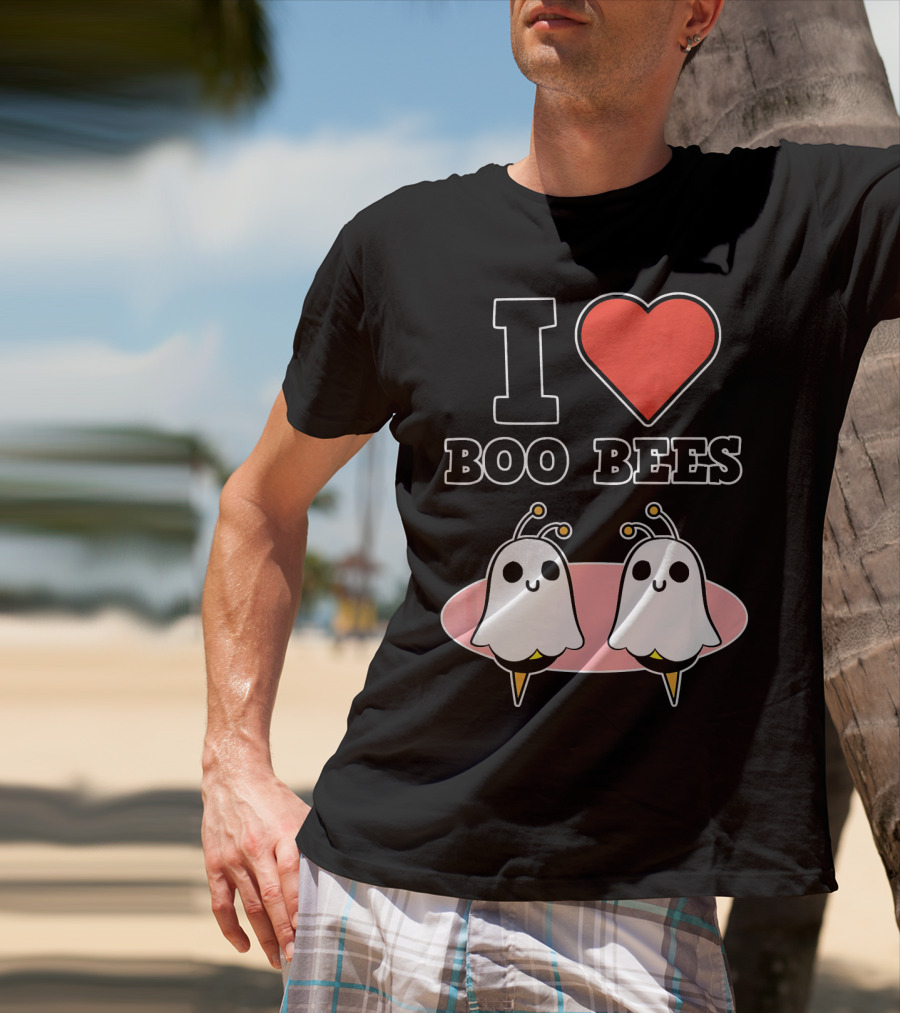 I Love Boo Bees Halloween T-Shirt