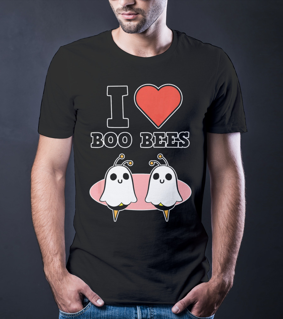 I Love Boo Bees Halloween T-Shirt