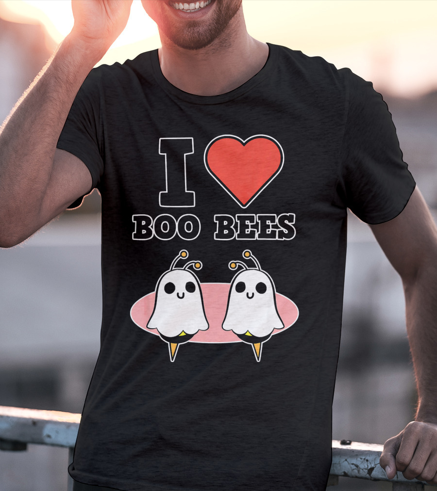 I Love Boo Bees Halloween T-Shirt