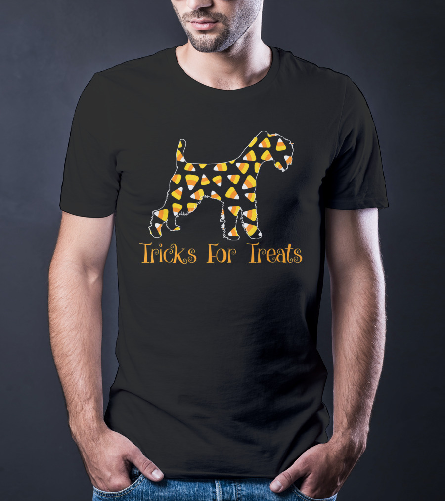 Soft Coated Wheaten Terrier Tricks For Treats Candy Corn T-Shirt
