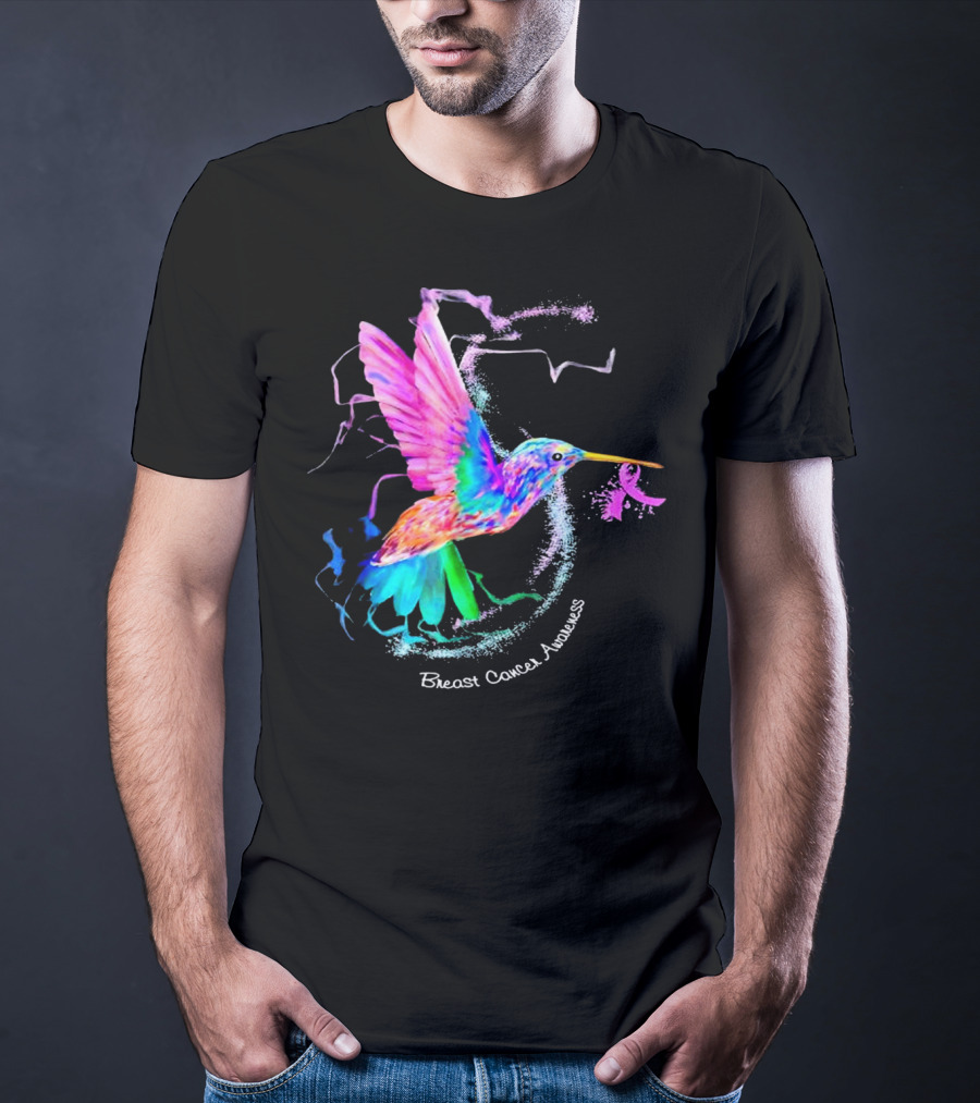 Hummingbird Breast Cancer Awareness T-Shirt