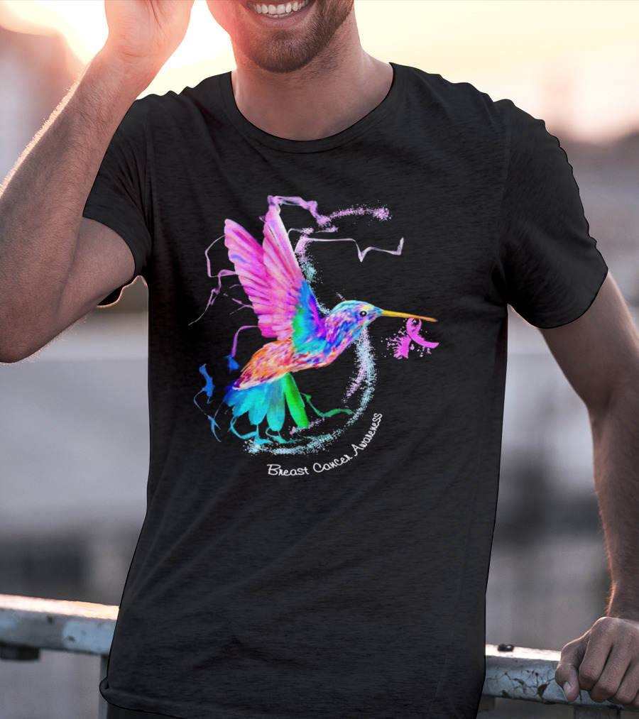 Hummingbird Breast Cancer Awareness T-Shirt