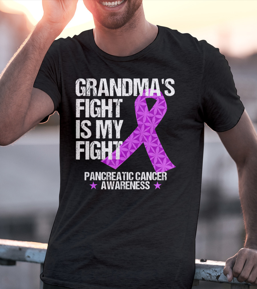 Grandma's Fight Is My Fight Pancreatic Cancer Awareness T-Shirt