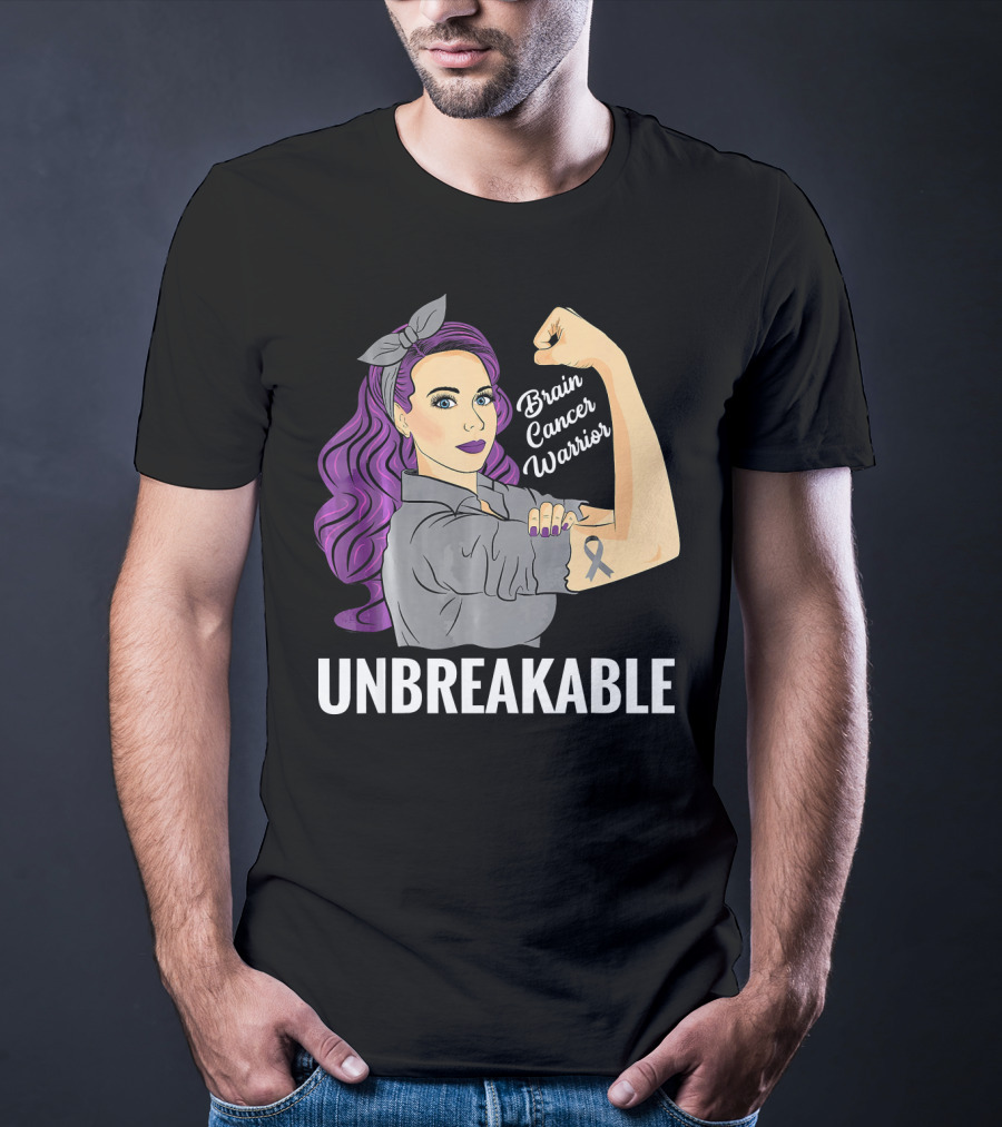Unbreakable Brain Cancer Warrior T-Shirt