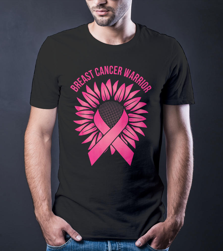 Breast Cancer Warrior Sunflower T-Shirt