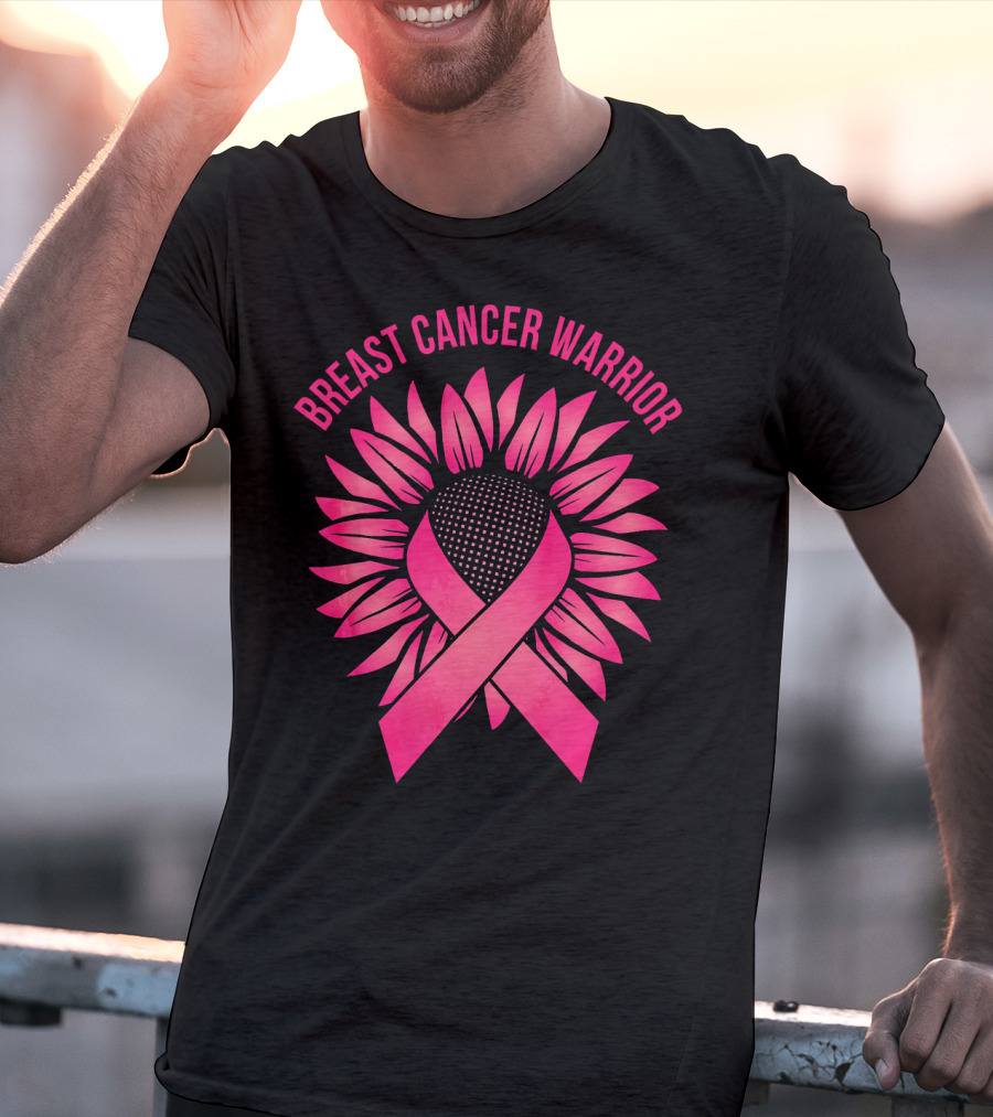 Breast Cancer Warrior Sunflower T-Shirt