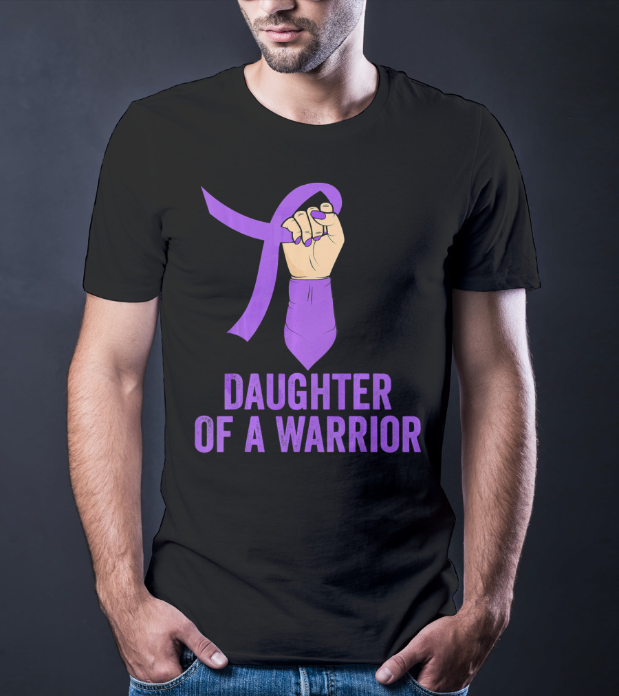 Daughter Of A Warrior Pancreatic Cancer Awareness T-Shirt