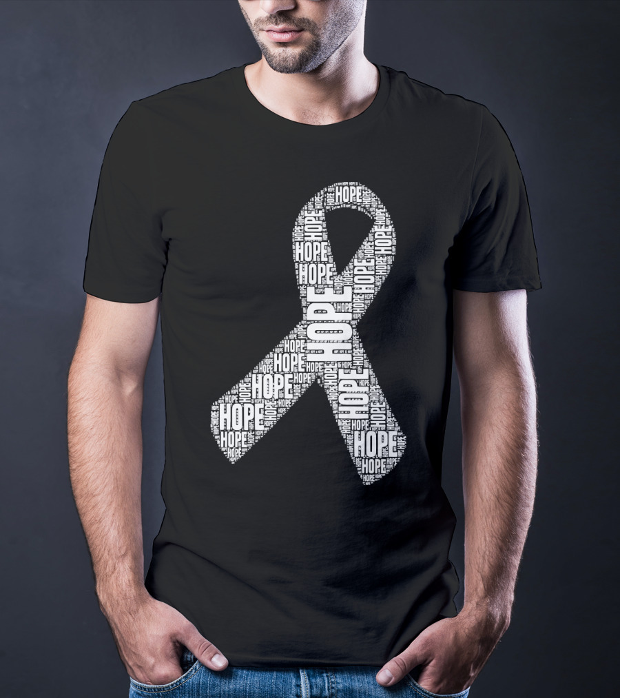 Hope Ribbon Lung Cancer Awareness T-Shirt