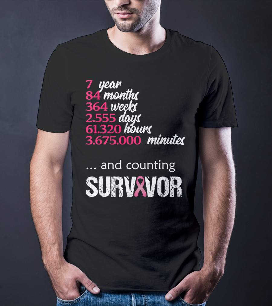 7 Year Survivor Breast Cancer And Counting T-Shirt