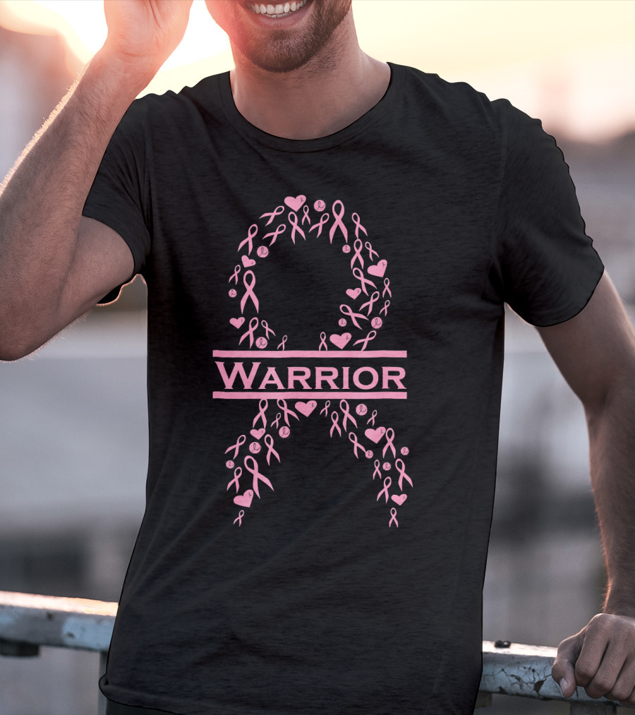 Breast Cancer Awareness Pink Ribbon Warrior T-Shirt