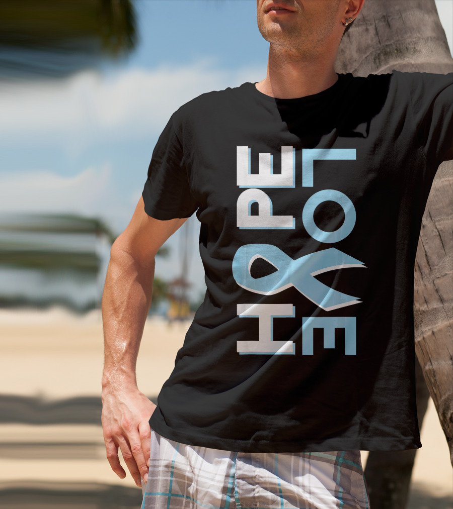Hope Love Prostate Cancer Awareness Fight Cancer T-Shirt
