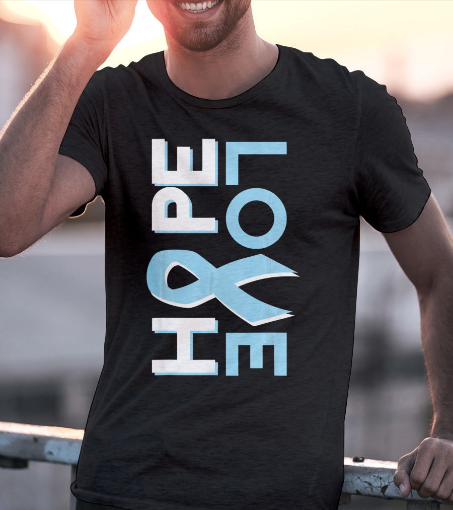 Hope Love Prostate Cancer Awareness Fight Cancer T-Shirt
