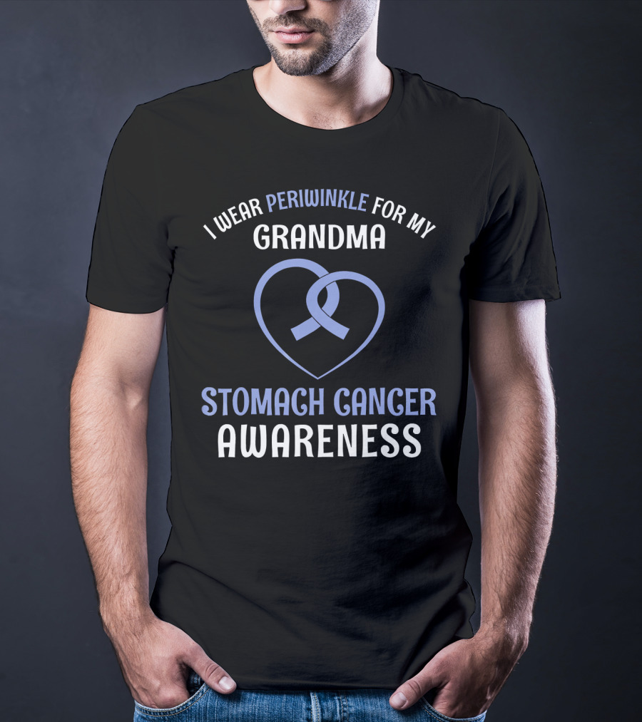 I Wear Periwinkle For My Grandma Stomach Cancer Awareness T-Shirt