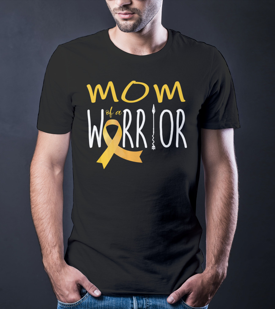 Childhood Cancer Awareness Mom Of A Warrior T-Shirt