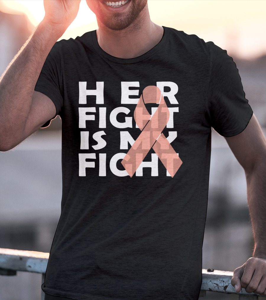 Her Fight Is My Fight Endometrial Cancer T-Shirt