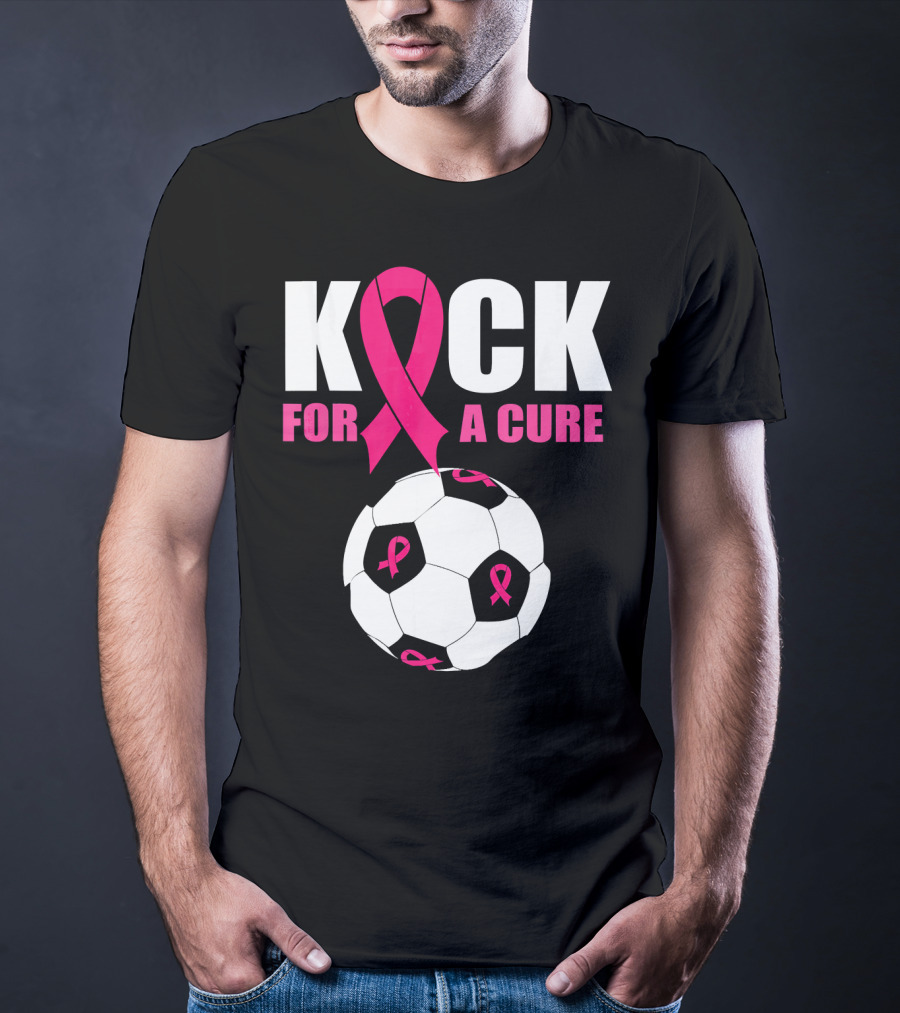 Kick For A Cure Soccer Ball Pink T-Shirt