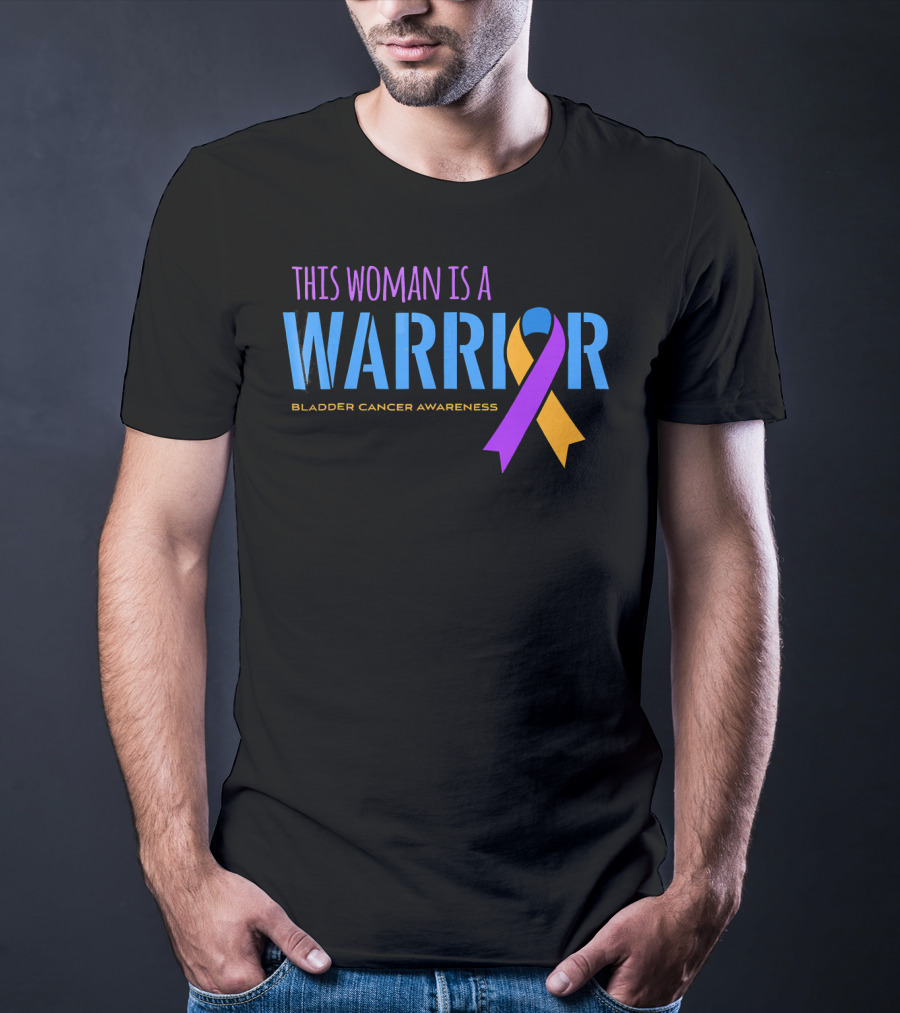 This Woman Is A Warrior Bladder Cancer Awareness T-Shirt
