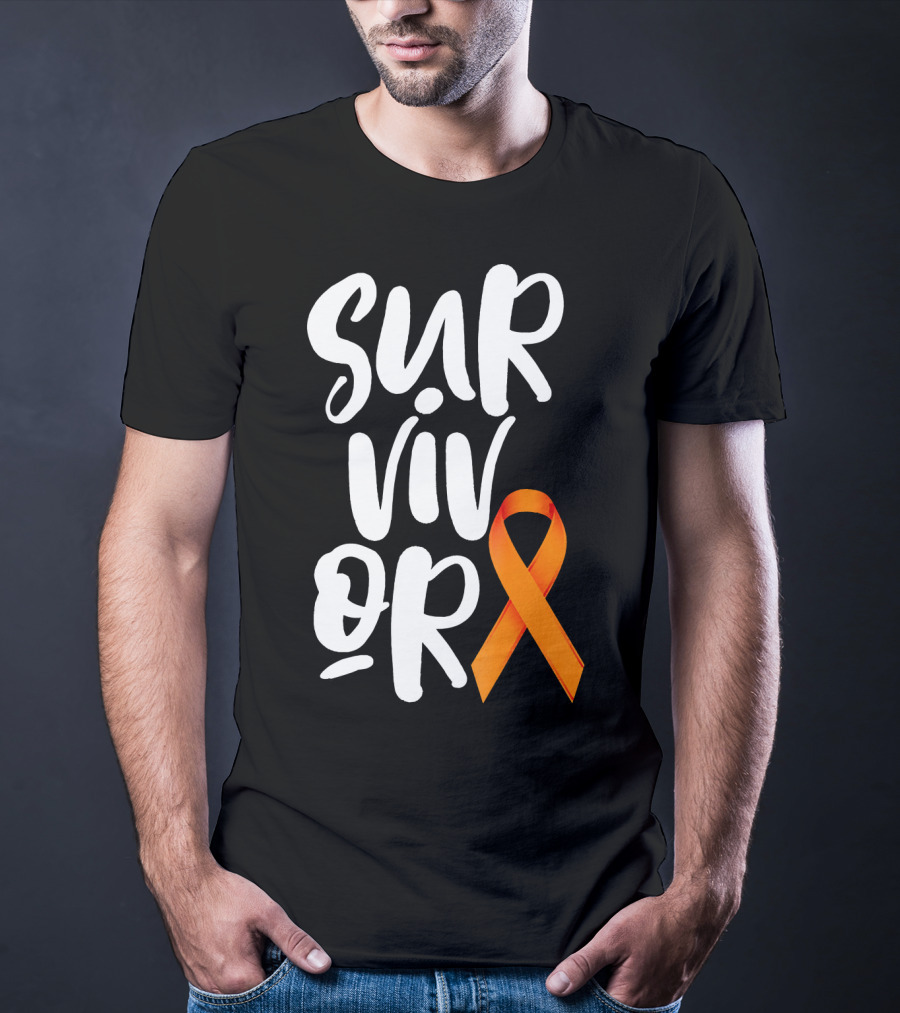 Leukemia Cancer Survivor Orange T-Shirt