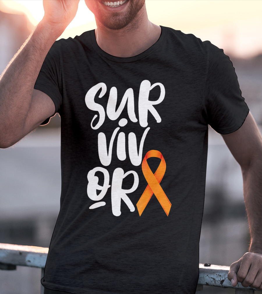 Leukemia Cancer Survivor Orange T-Shirt