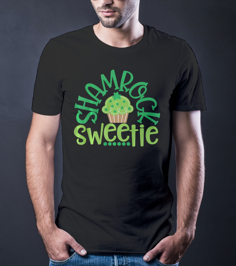 Shamrock Sweetie Green Cupcake St. Patrick's Day T-Shirt