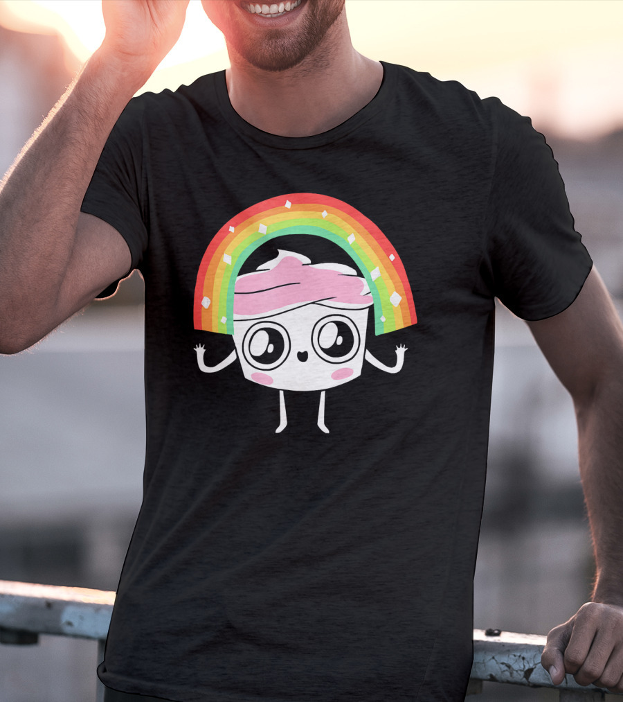 The Good Advice Cupcake Kawaii Rainbow Delight T-Shirt