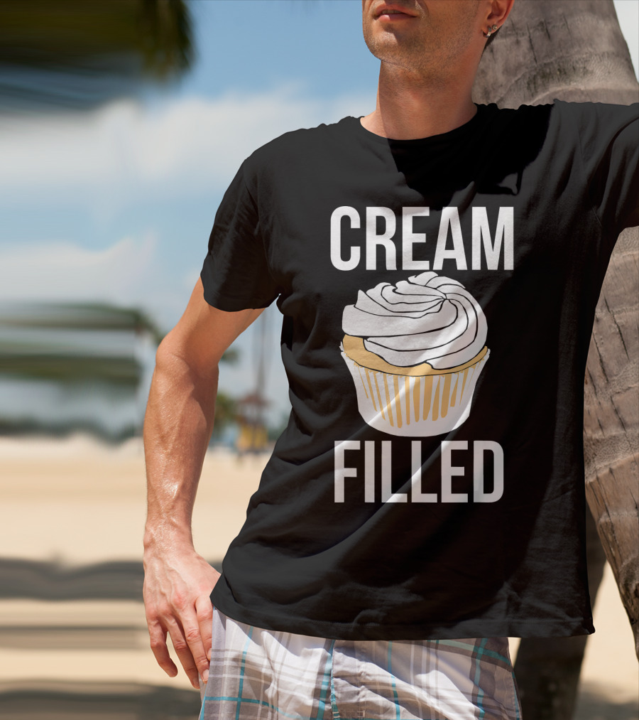 Cream Filled Funny Cupcake Crude T-Shirt