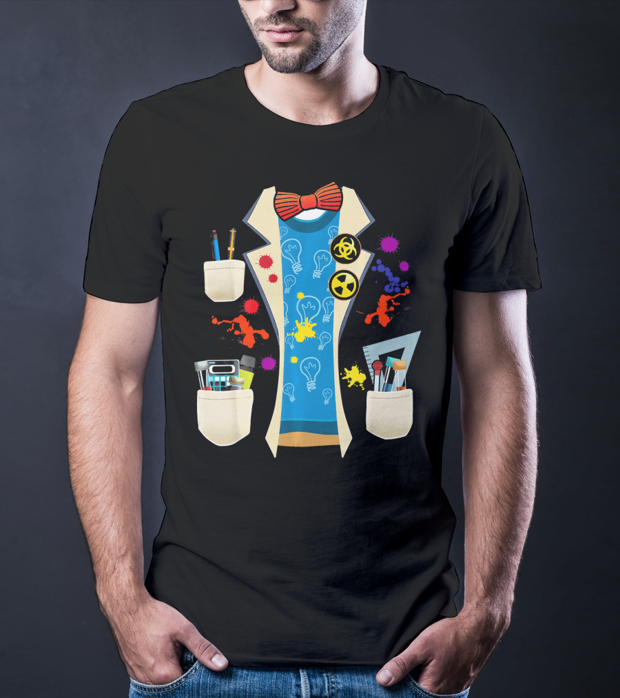 Halloween Mad Chemist Scientist DIY Costume Elements And Tools T-Shirt