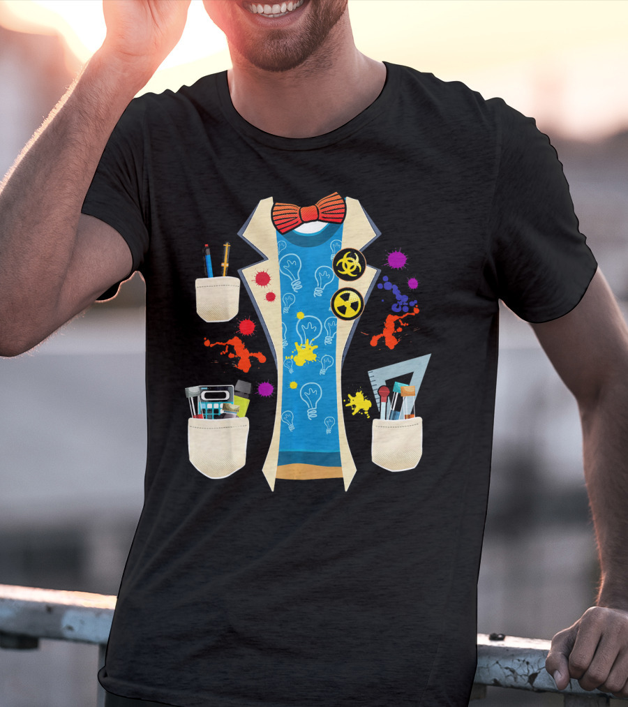 Halloween Mad Chemist Scientist DIY Costume Elements And Tools T-Shirt