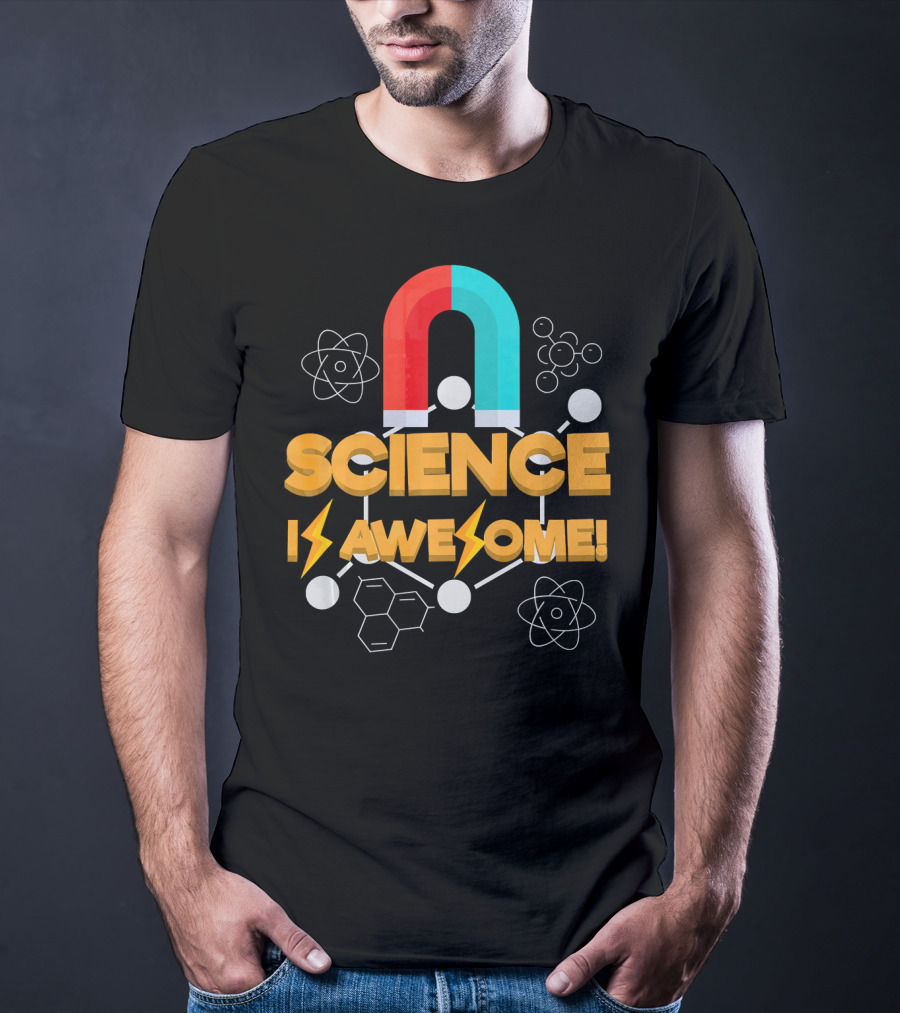 Science Is Awesome Magnet Chemistry Atomic Symbols T-Shirt
