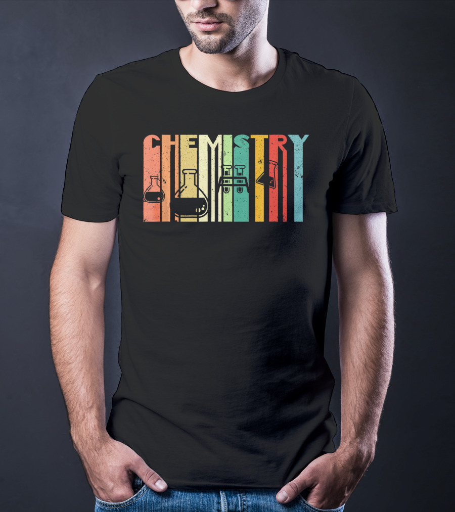 Chemistry Funny Science Student Vintage Laboratory Glassware T-Shirt