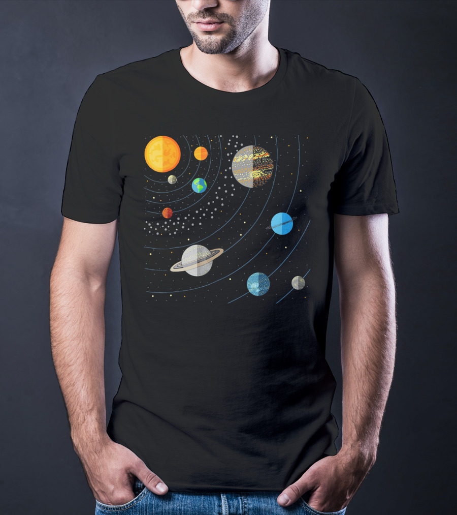 Our Solar System Science Education Planets And Orbits T-Shirt