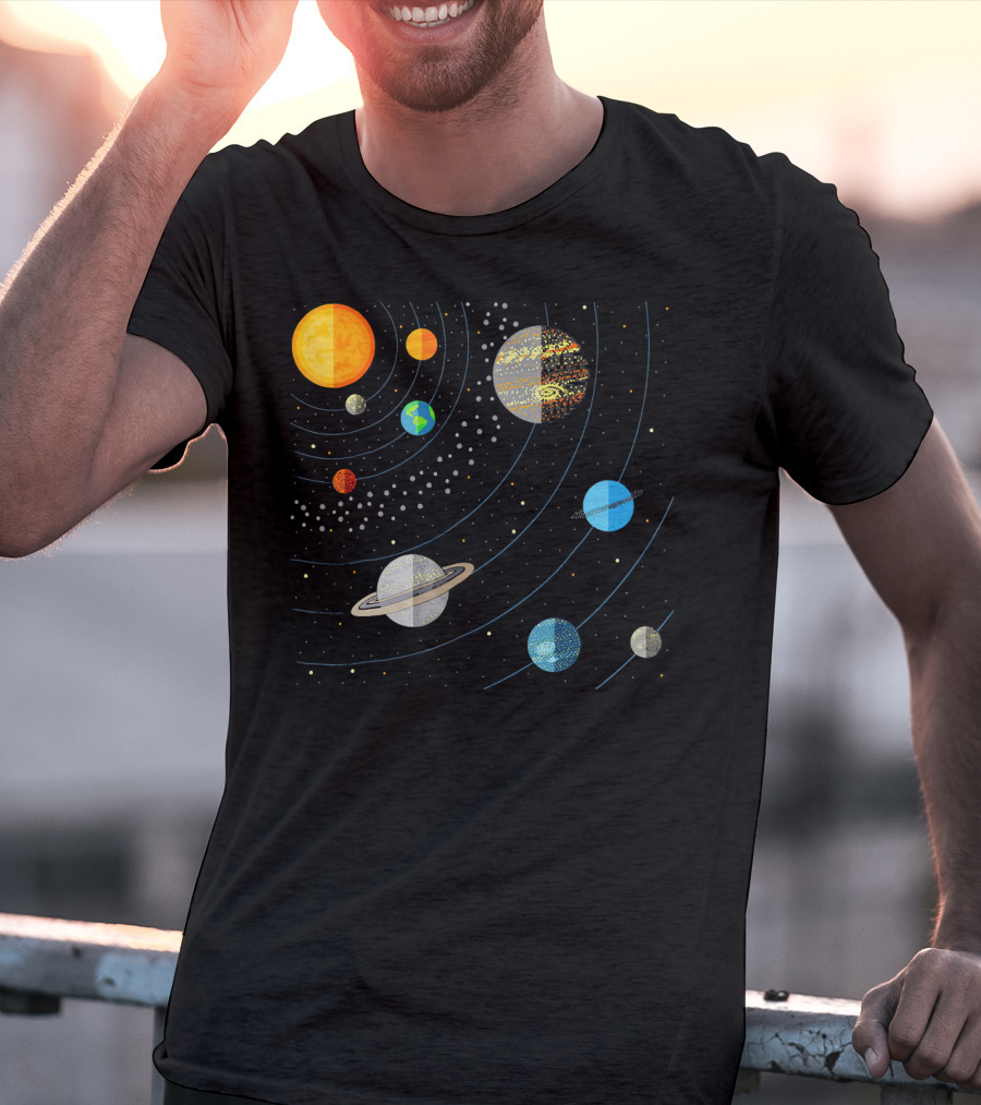 Our Solar System Science Education Planets And Orbits T-Shirt